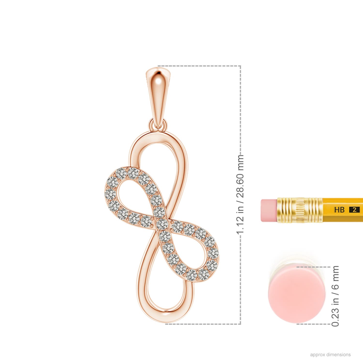 K, I3 / 0.19 CT / 14 KT Rose Gold