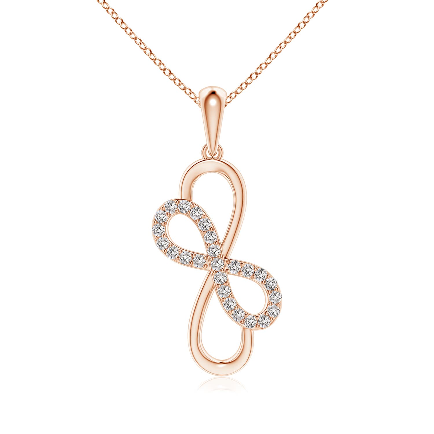 I-J, I1-I2 / 0.25 CT / 14 KT Rose Gold