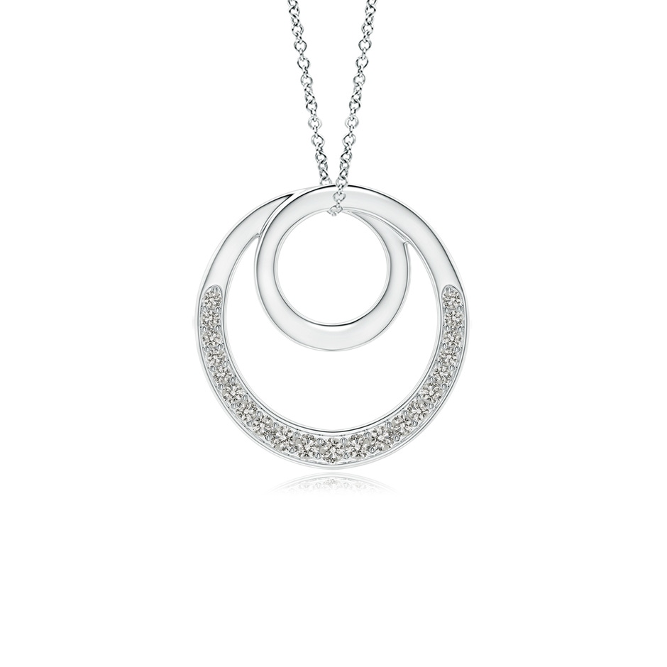 1.3mm KI3 Pave-Set Diamond Infinity Circle Pendant in P950 Platinum 