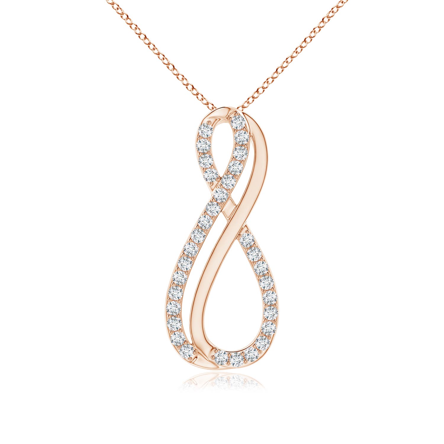 F-G, VS / 0.26 CT / 14 KT Rose Gold