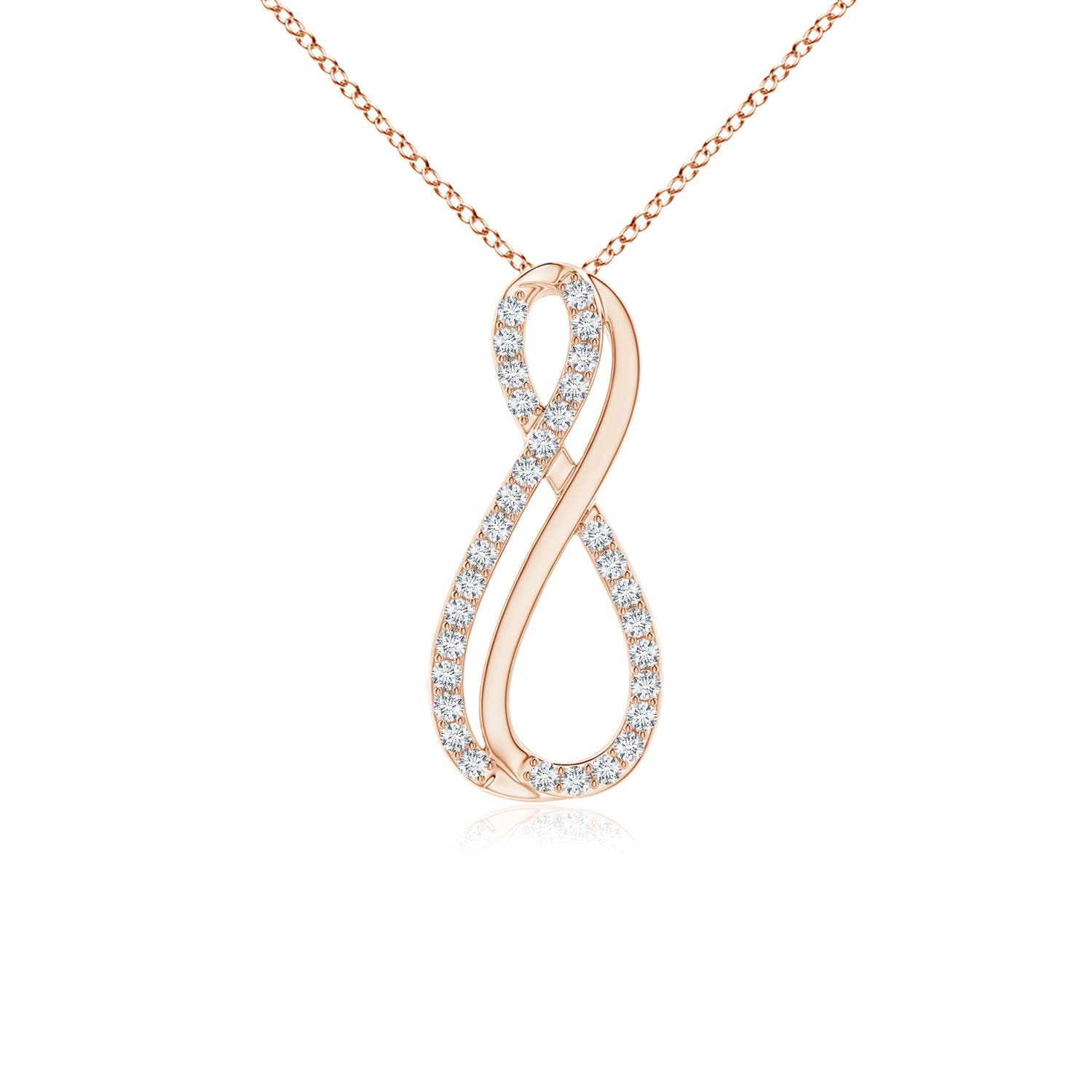 F-G, VS / 0.16 CT / 14 KT Rose Gold