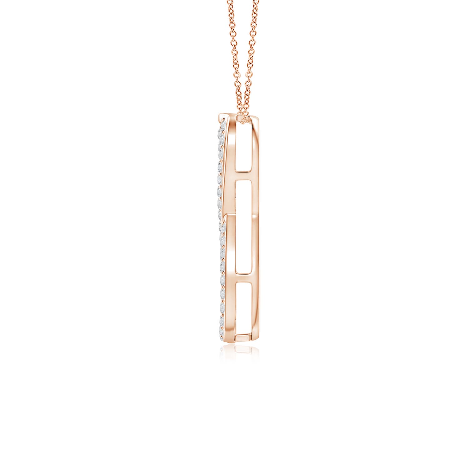 H, SI2 / 0.16 CT / 14 KT Rose Gold