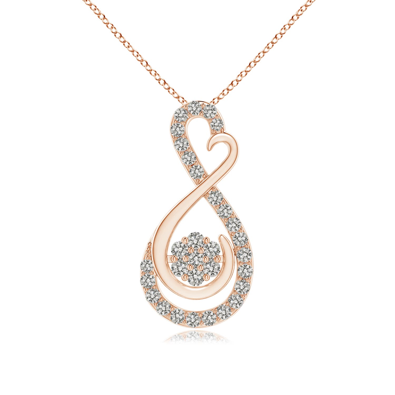 K, I3 / 0.24 CT / 14 KT Rose Gold