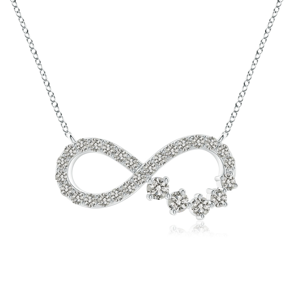 1.65mm KI3 Diamond Horizontal Infinity Journey Pendant in P950 Platinum 