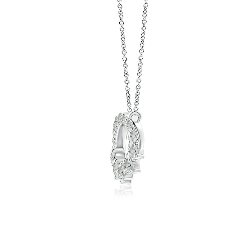 1.65mm KI3 Diamond Horizontal Infinity Journey Pendant in P950 Platinum side 1