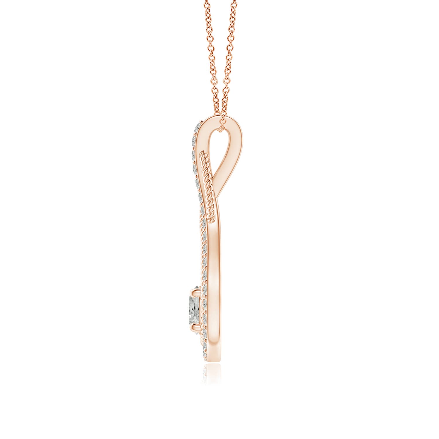 K, I3 / 0.24 CT / 14 KT Rose Gold