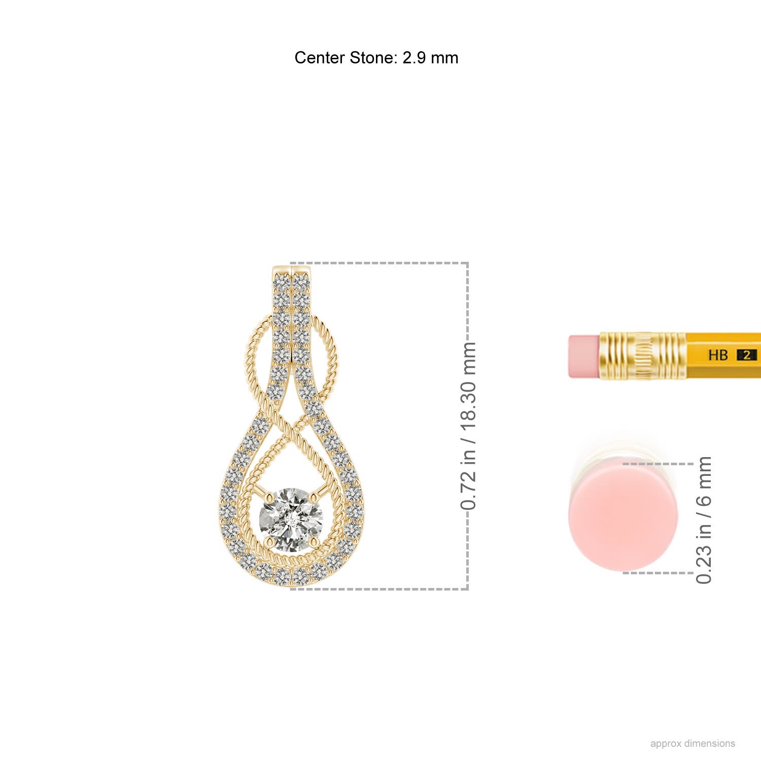 K, I3 / 0.24 CT / 14 KT Yellow Gold