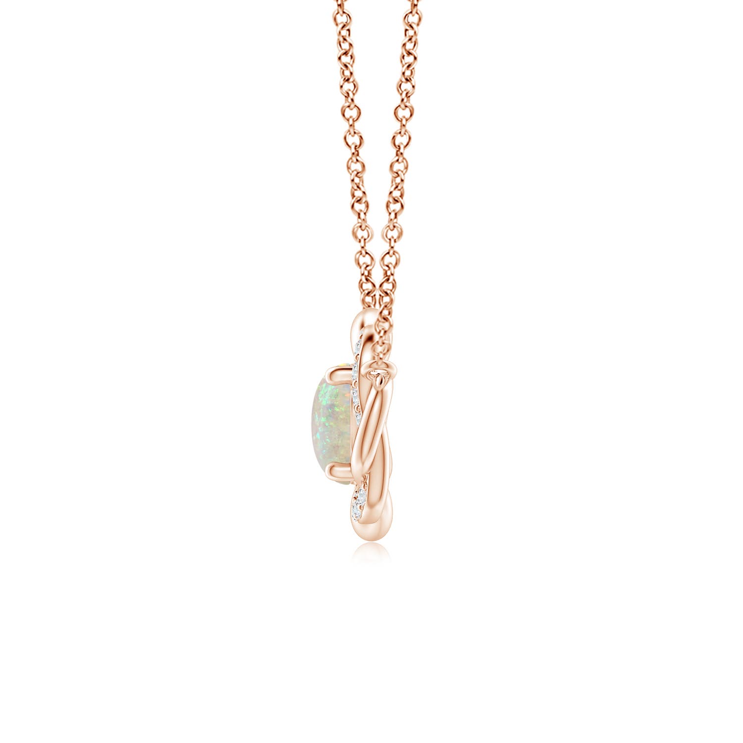 AAA - Opal / 0.52 CT / 14 KT Rose Gold