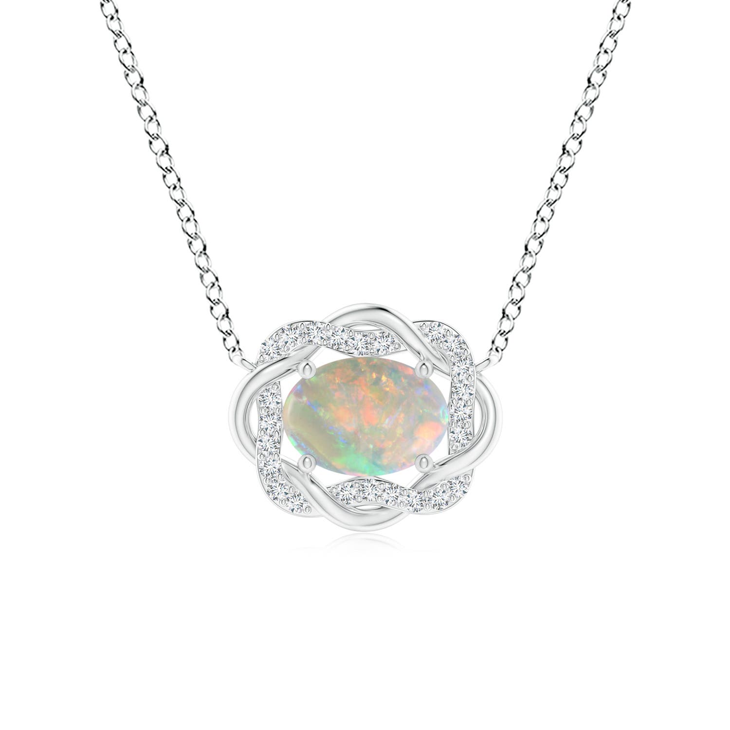 AAAA - Opal / 0.52 CT / 14 KT White Gold