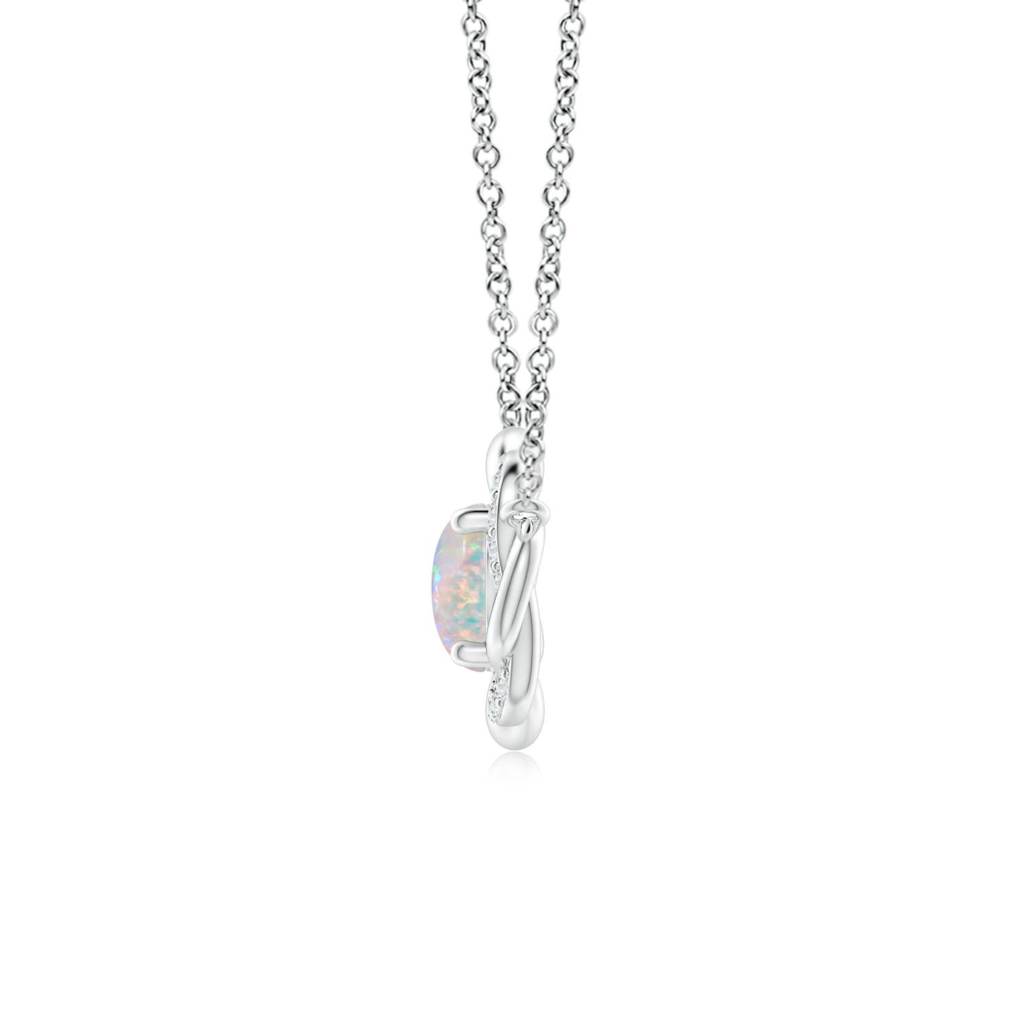 AAAA - Opal / 0.52 CT / 14 KT White Gold