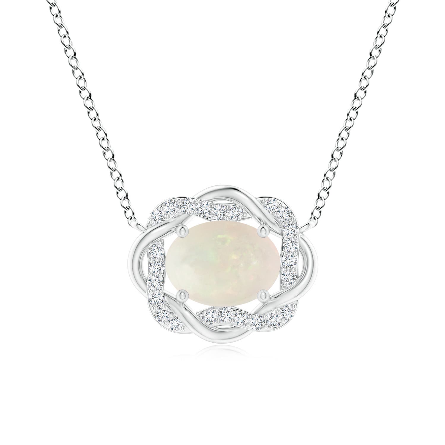 A - Opal / 0.94 CT / 14 KT White Gold