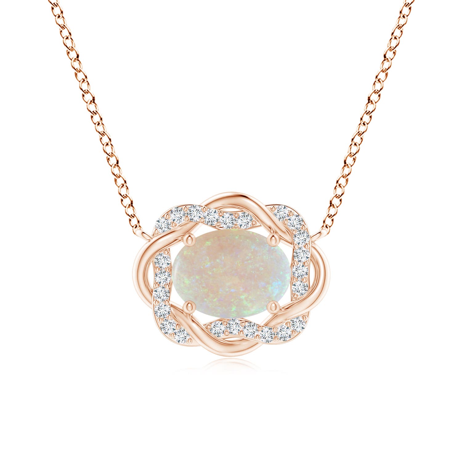 AA - Opal / 0.94 CT / 14 KT Rose Gold