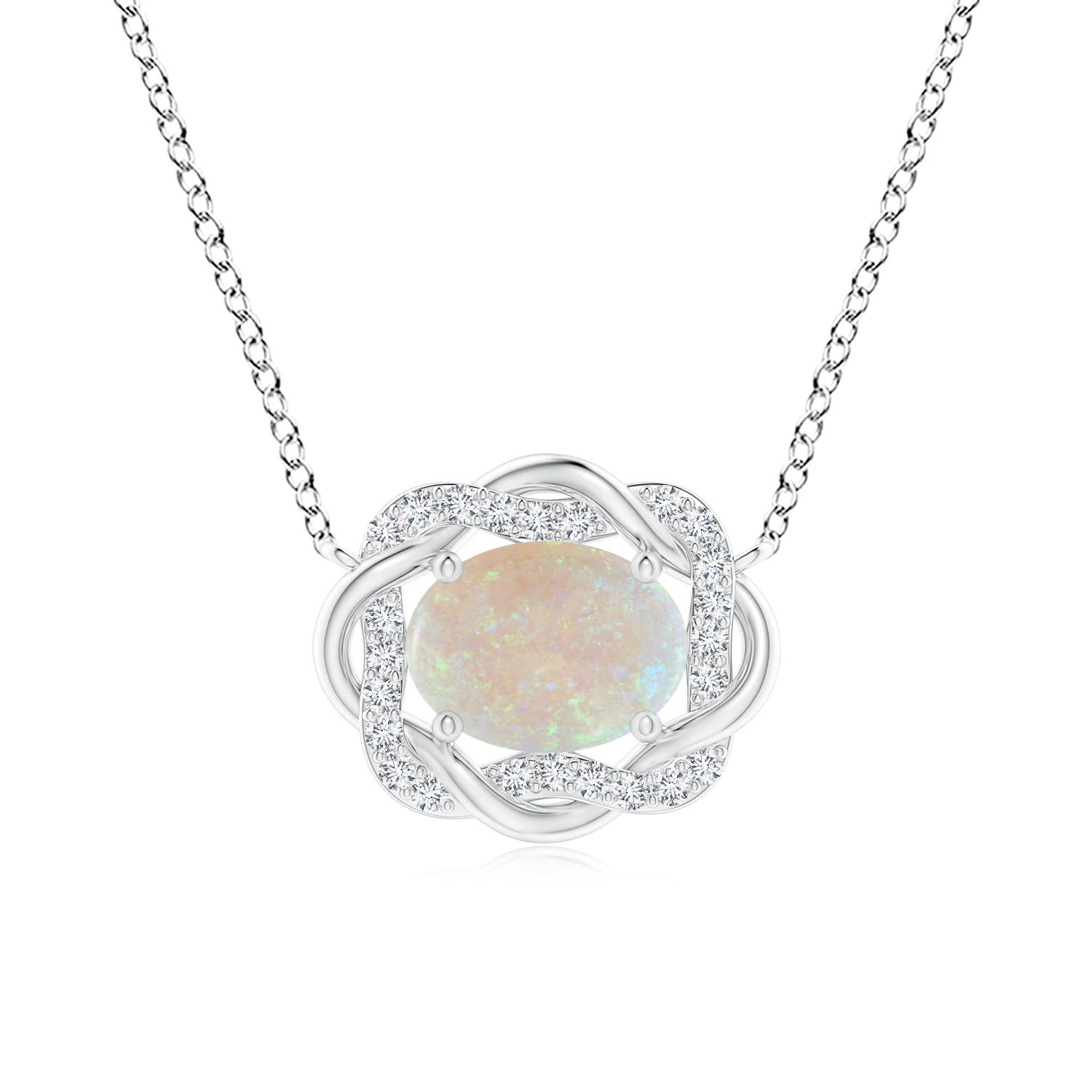 AA - Opal / 0.94 CT / 14 KT White Gold