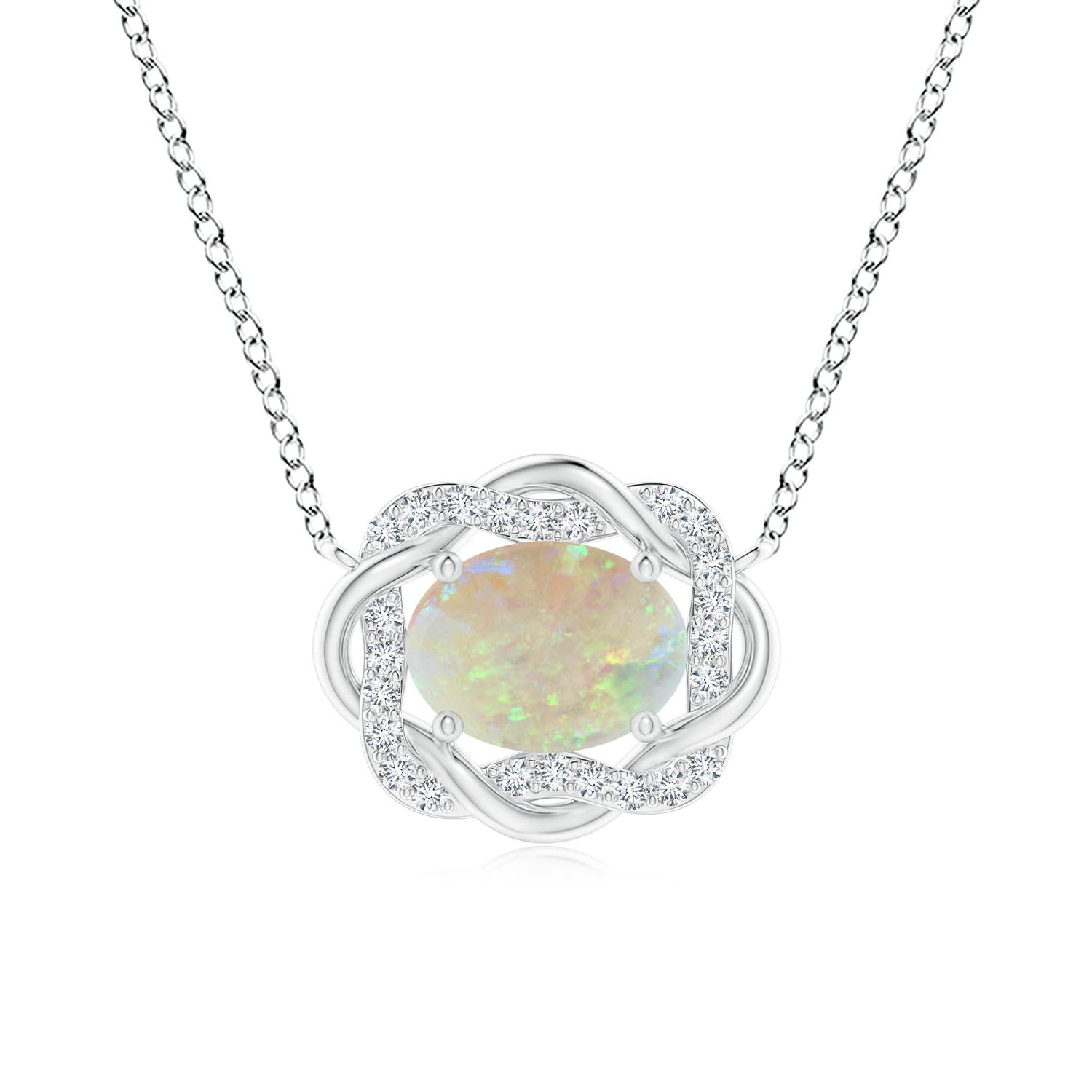 AAA - Opal / 0.94 CT / 14 KT White Gold