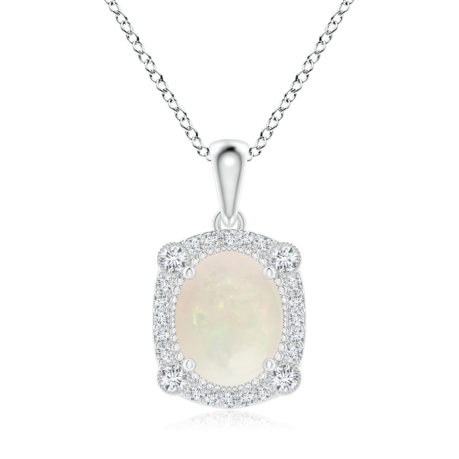 A - Opal / 1.67 CT / 14 KT White Gold