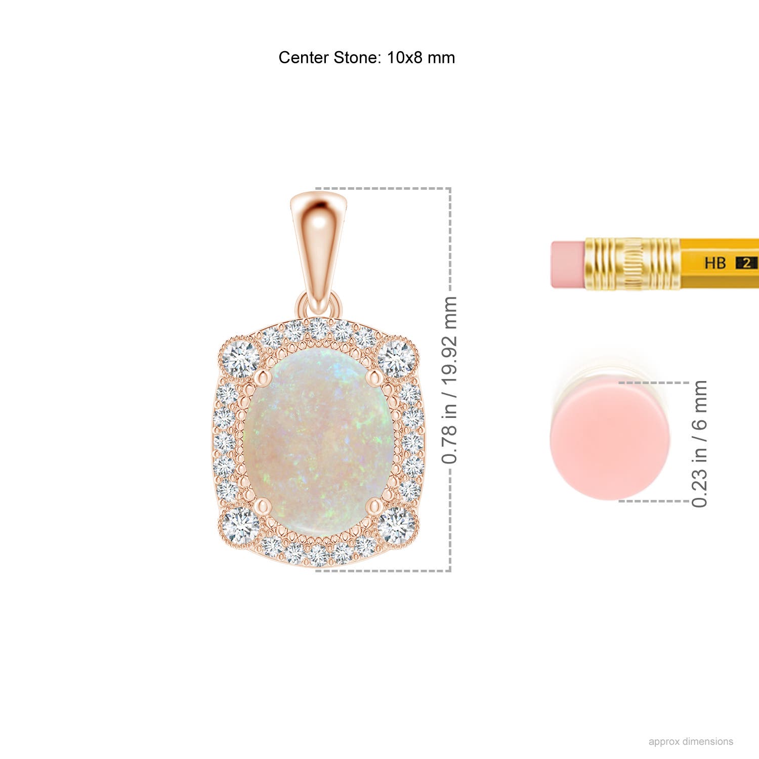 AA - Opal / 1.67 CT / 14 KT Rose Gold