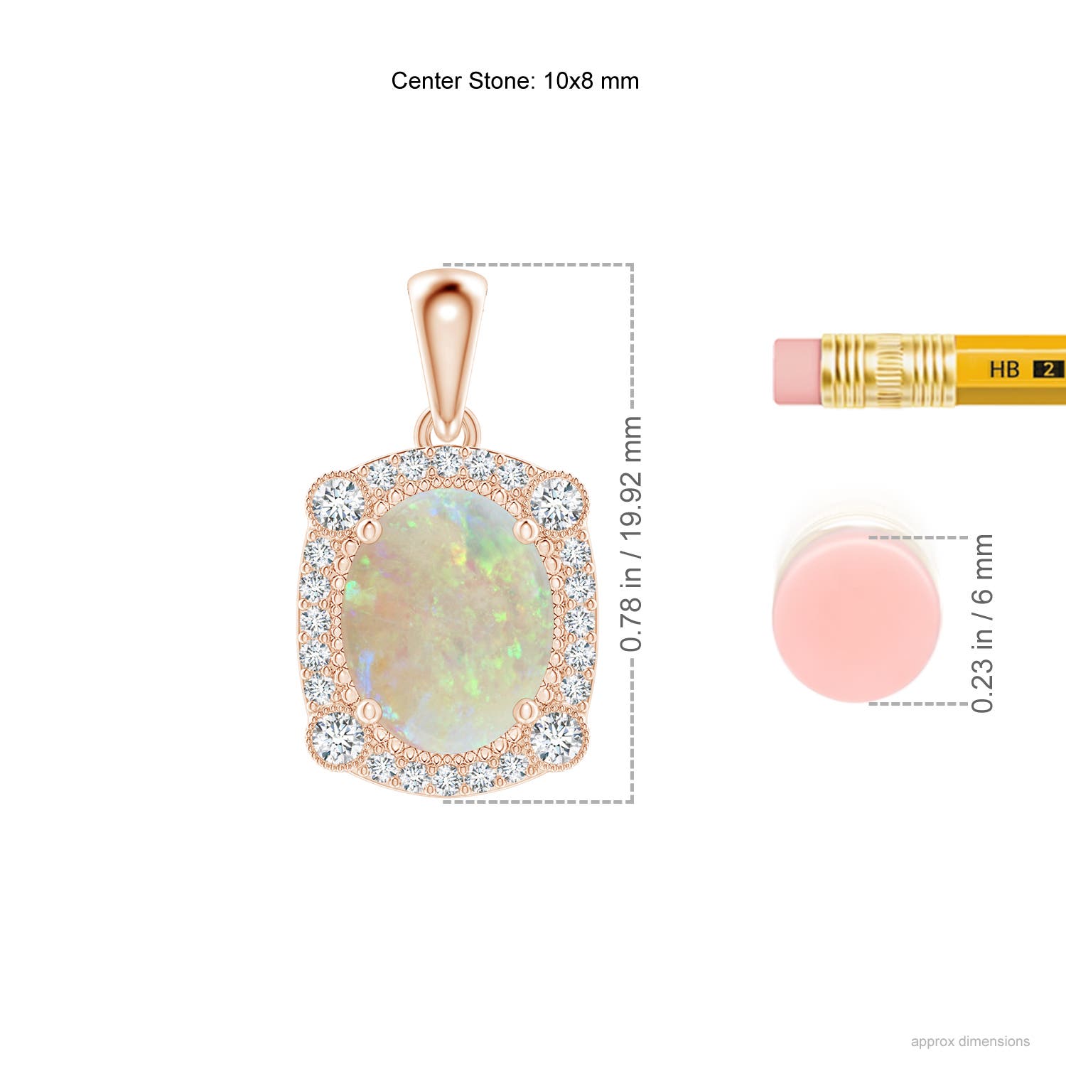 AAA - Opal / 1.67 CT / 14 KT Rose Gold