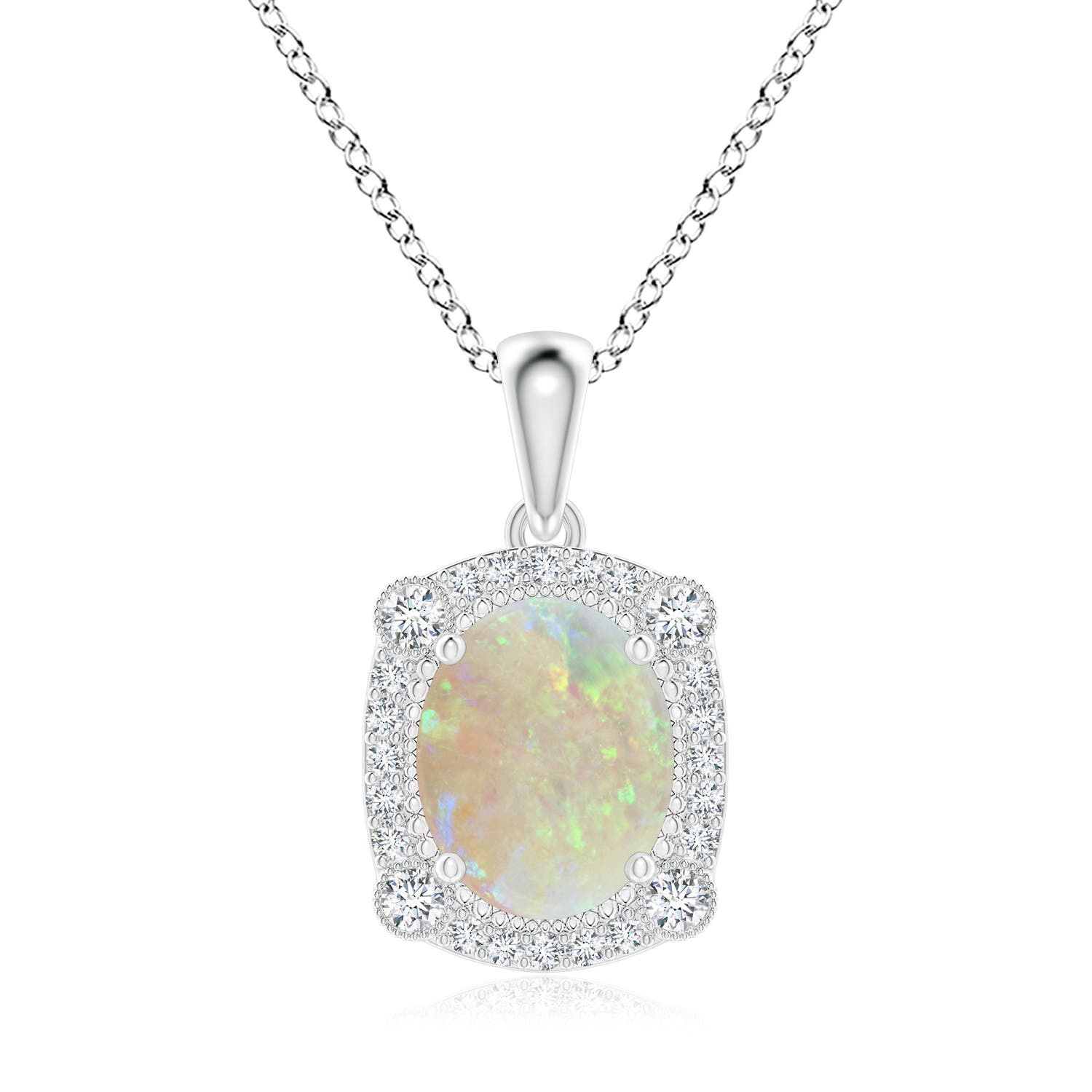 AAA - Opal / 1.67 CT / 14 KT White Gold