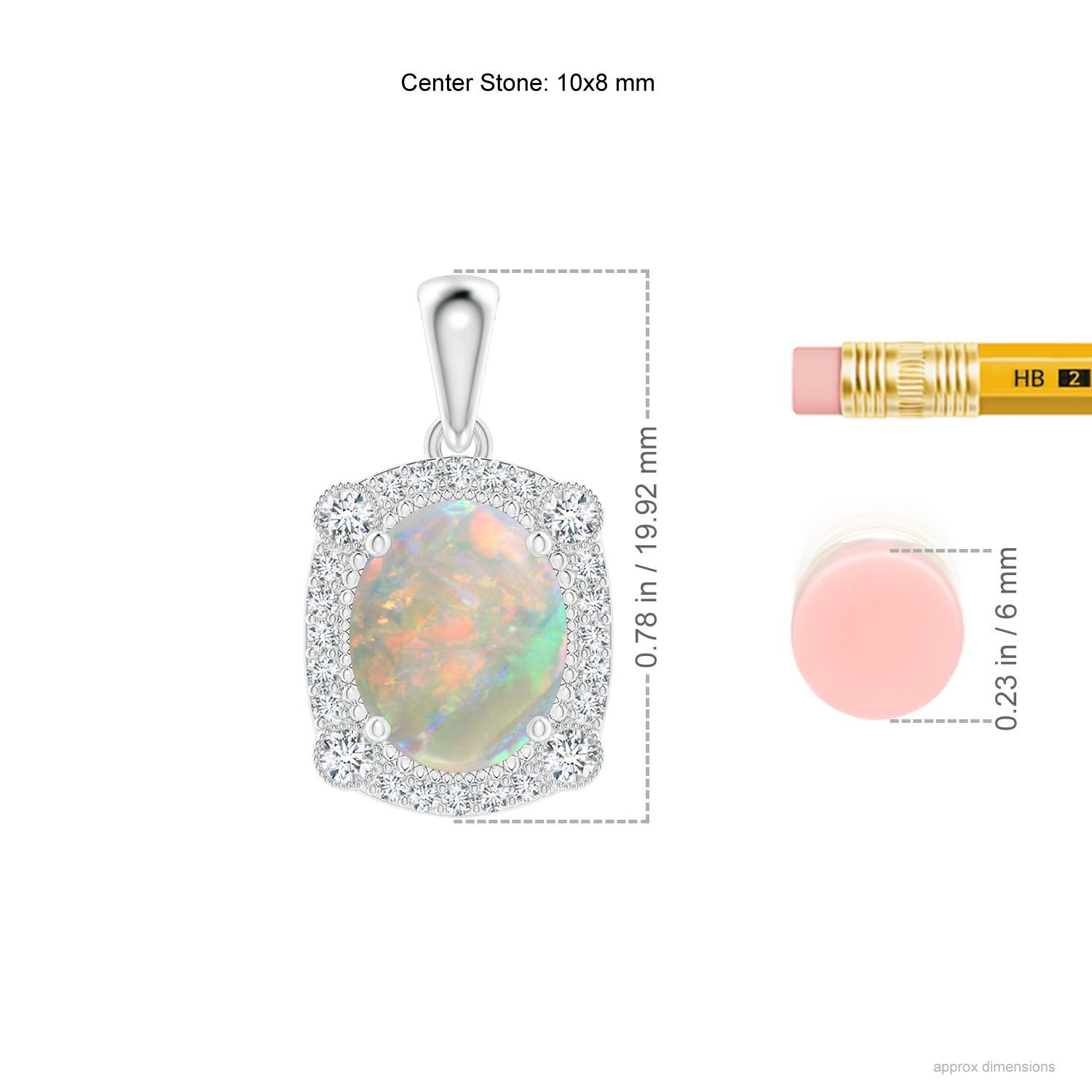 AAAA - Opal / 1.67 CT / 14 KT White Gold