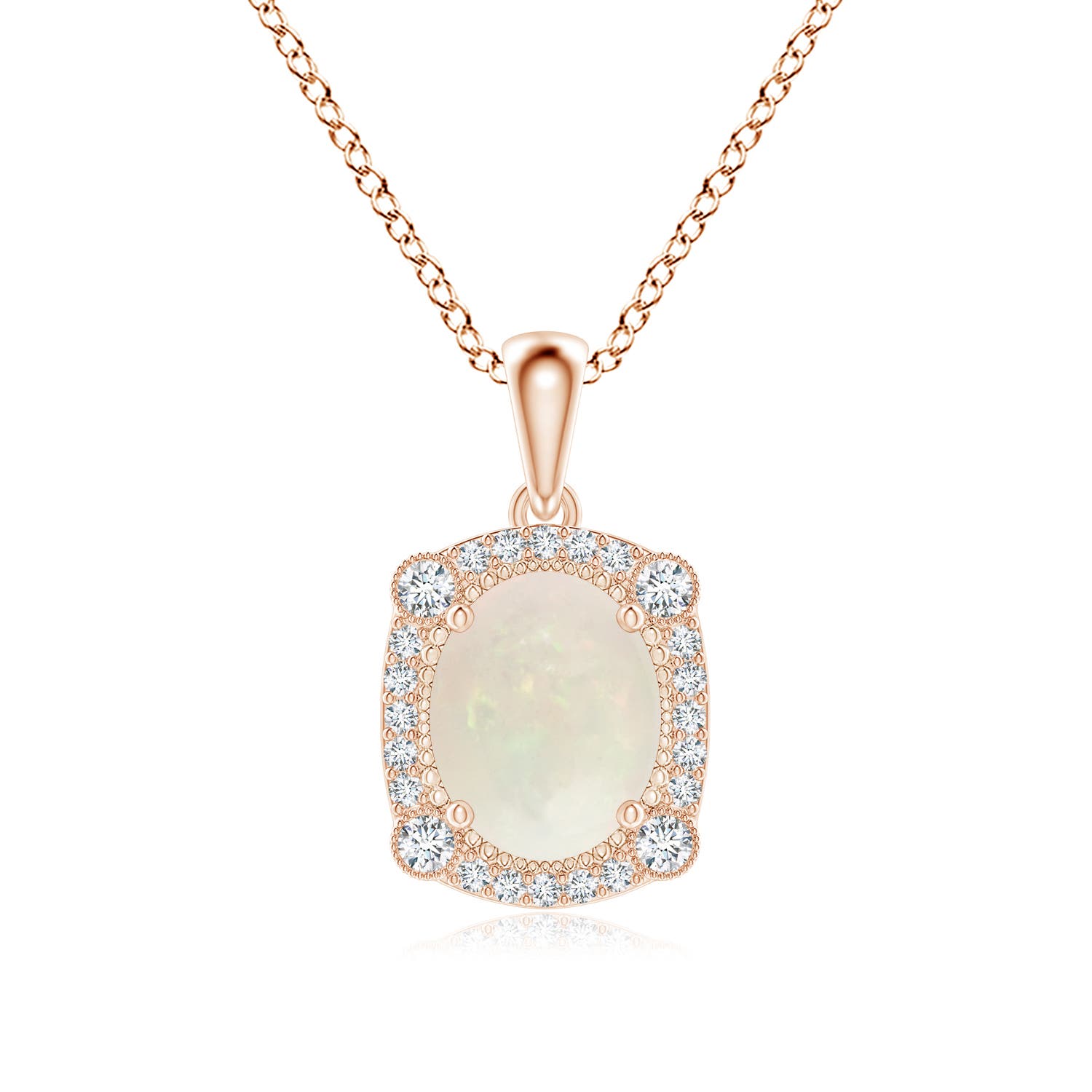 A - Opal / 1.24 CT / 14 KT Rose Gold