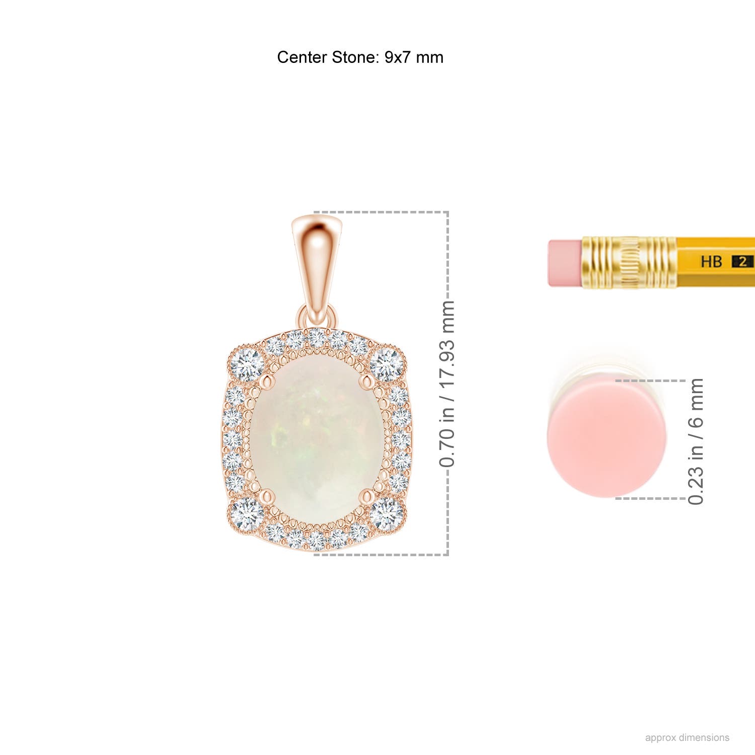 A - Opal / 1.24 CT / 14 KT Rose Gold