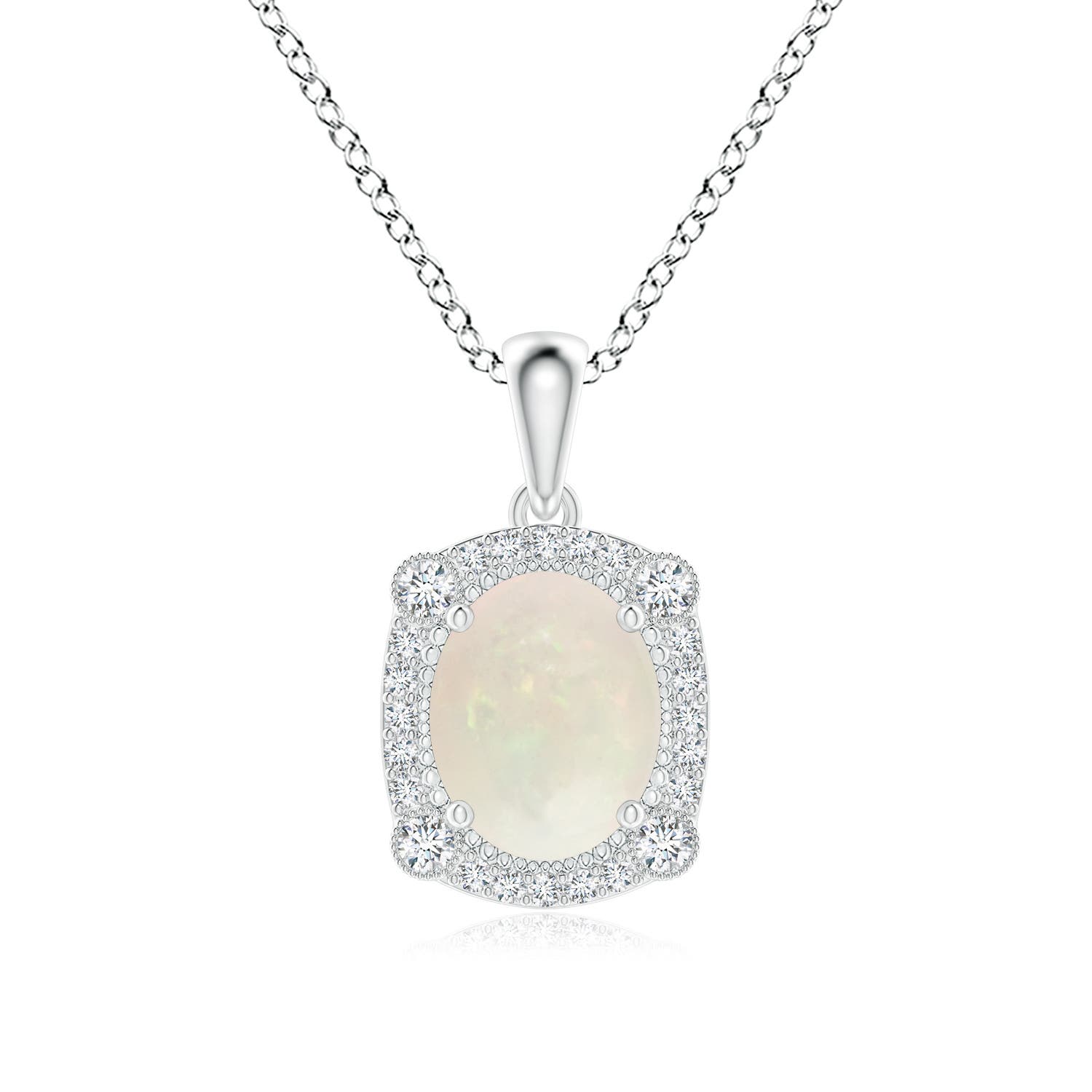 A - Opal / 1.24 CT / 14 KT White Gold