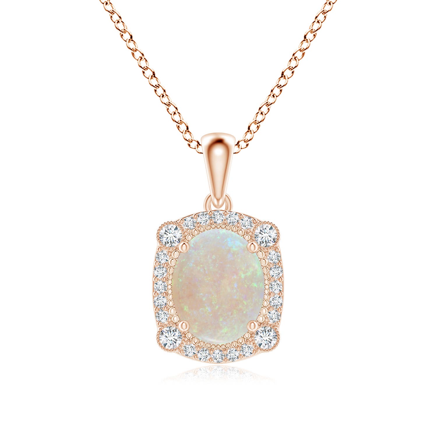 AA - Opal / 1.24 CT / 14 KT Rose Gold