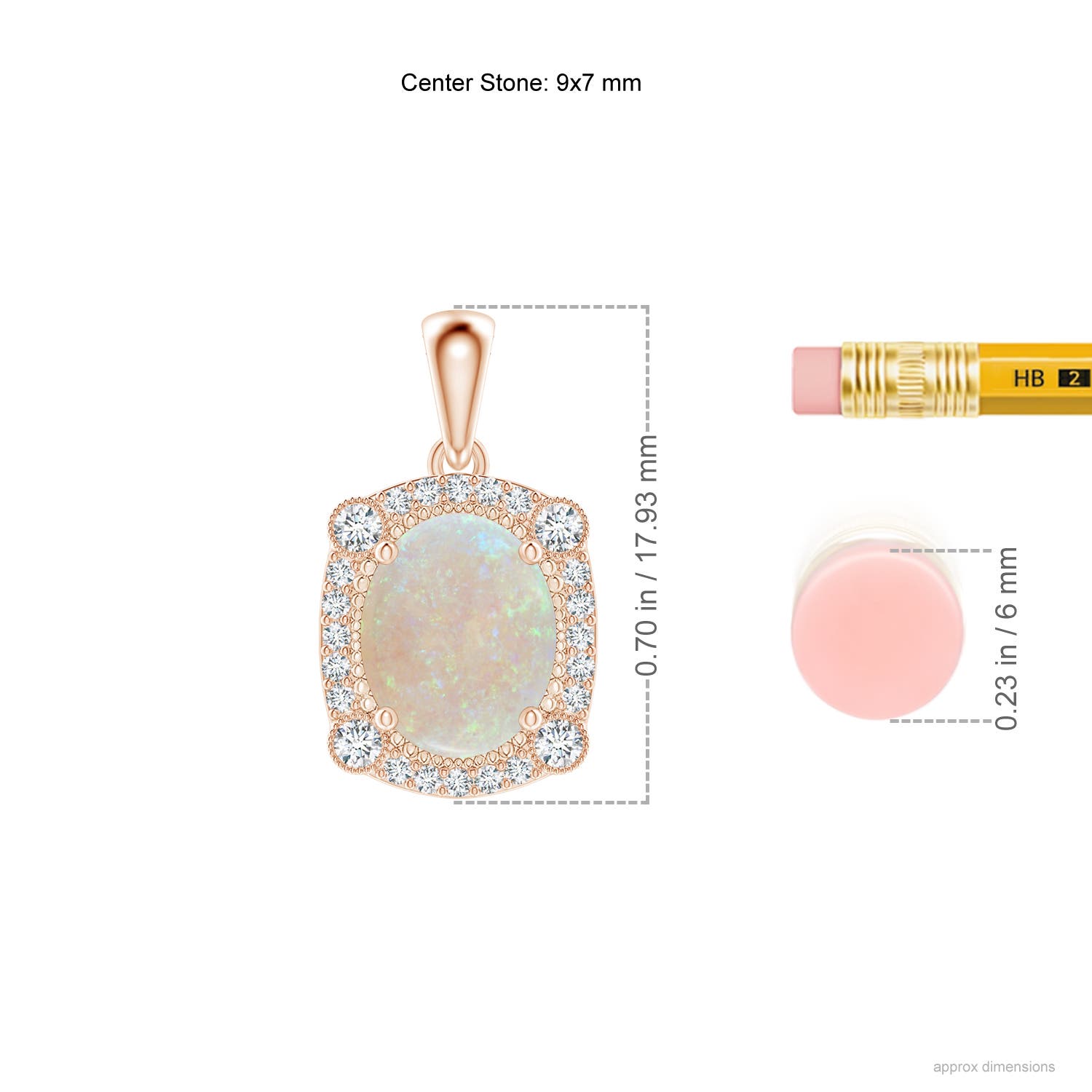 AA - Opal / 1.24 CT / 14 KT Rose Gold