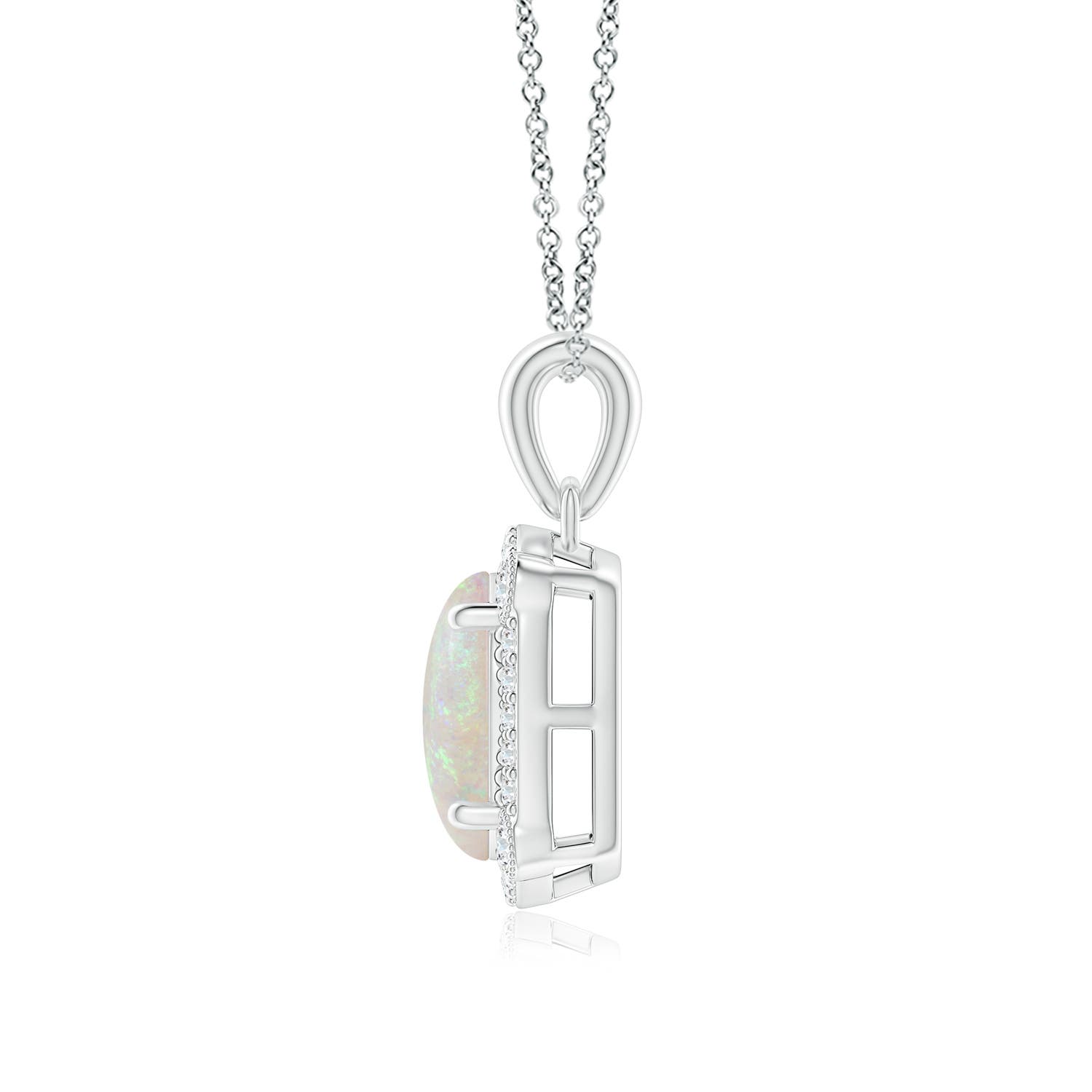 AA - Opal / 1.24 CT / 14 KT White Gold