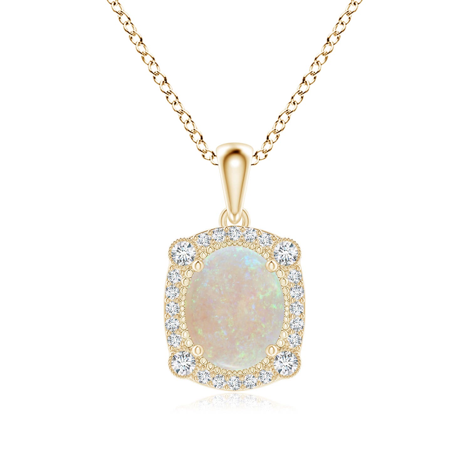 AA - Opal / 1.24 CT / 14 KT Yellow Gold