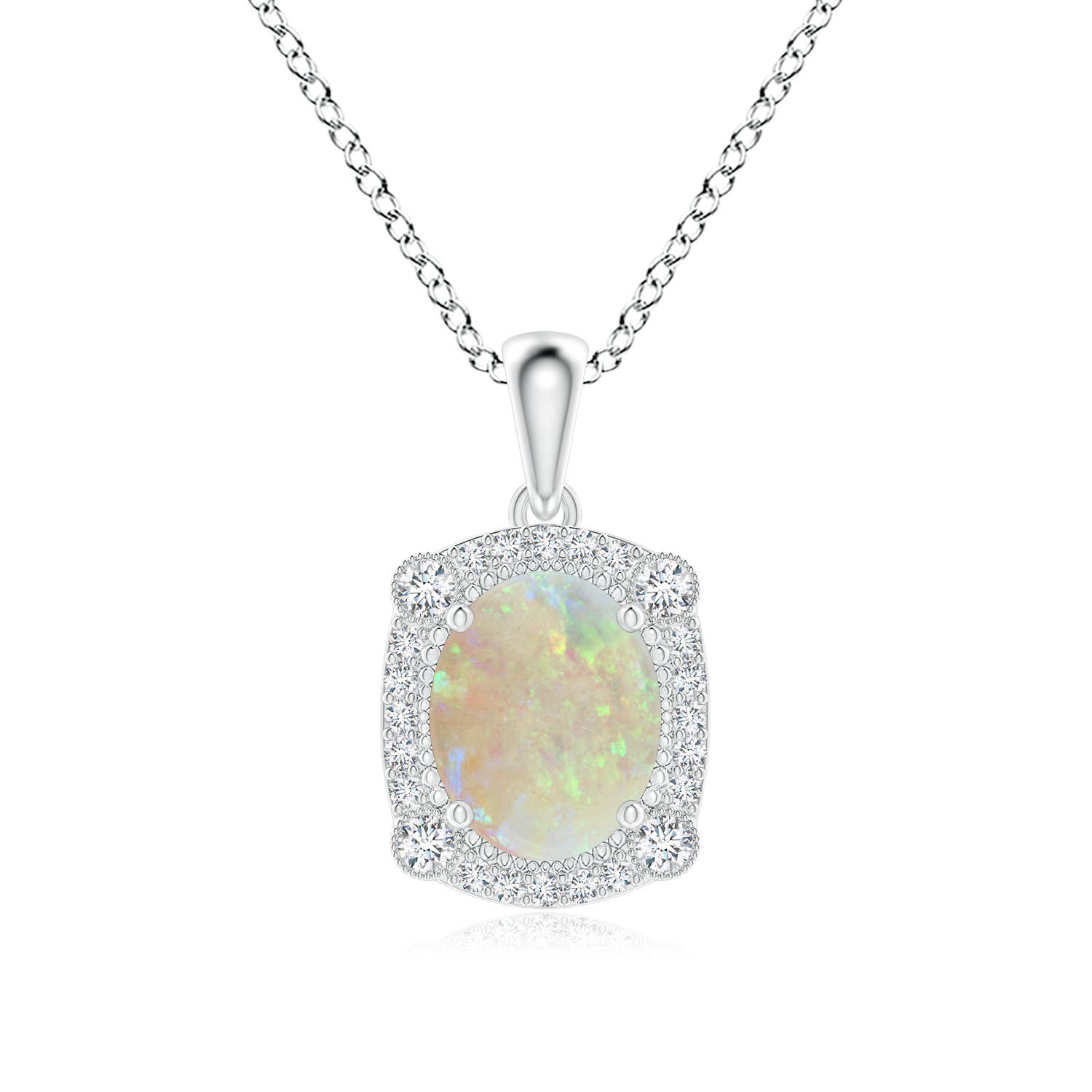 AAA - Opal / 1.24 CT / 14 KT White Gold