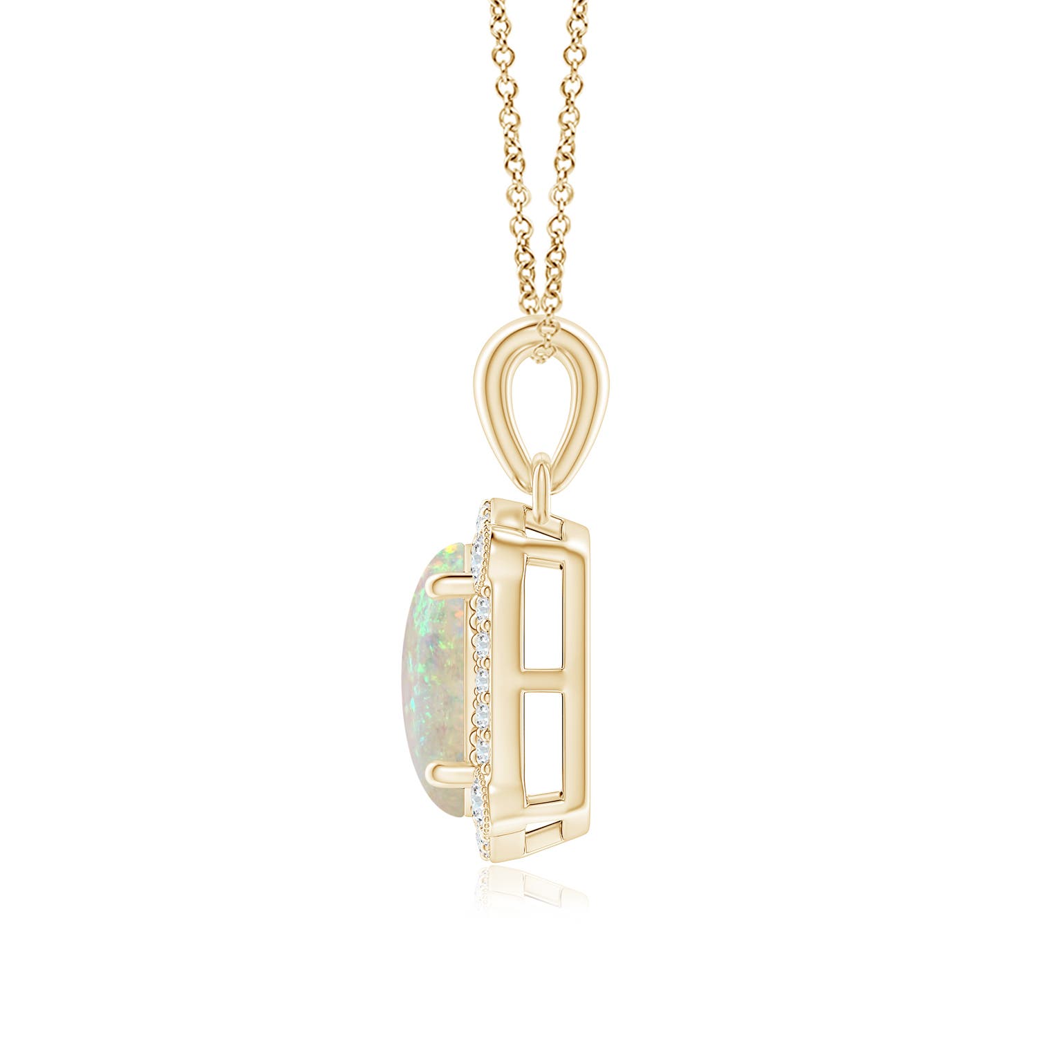 AAA - Opal / 1.24 CT / 14 KT Yellow Gold