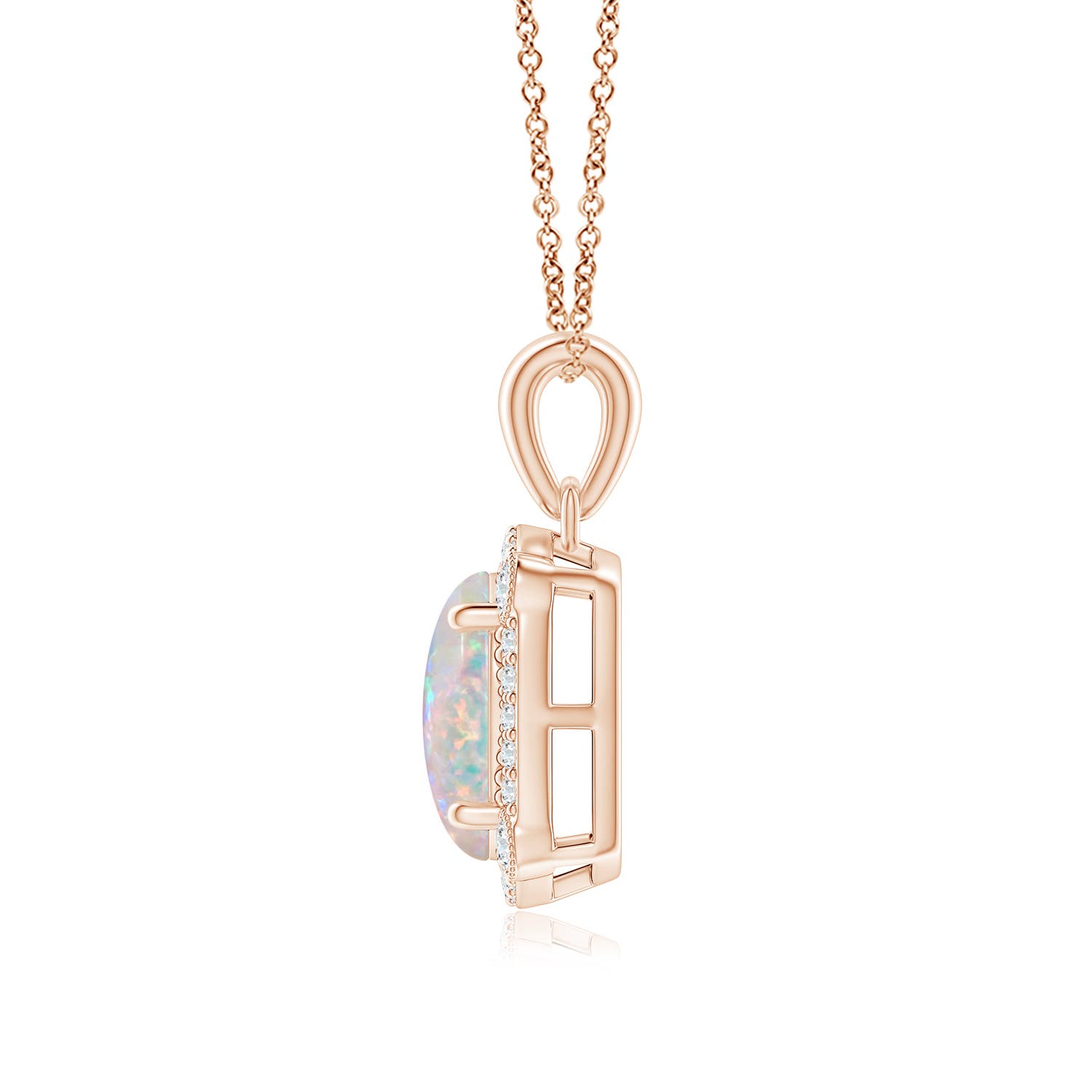 AAAA - Opal / 1.24 CT / 14 KT Rose Gold