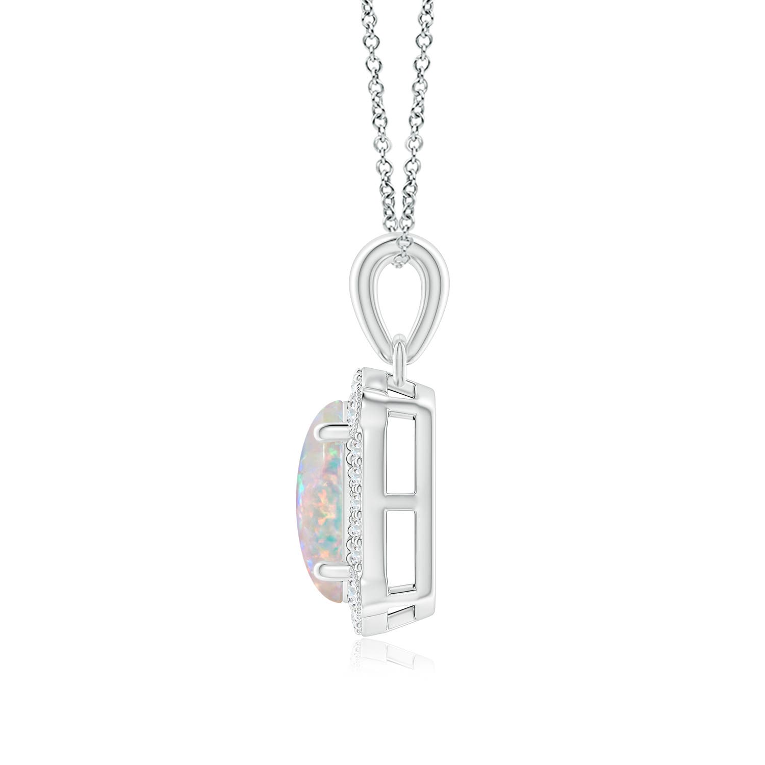 AAAA - Opal / 1.24 CT / 14 KT White Gold