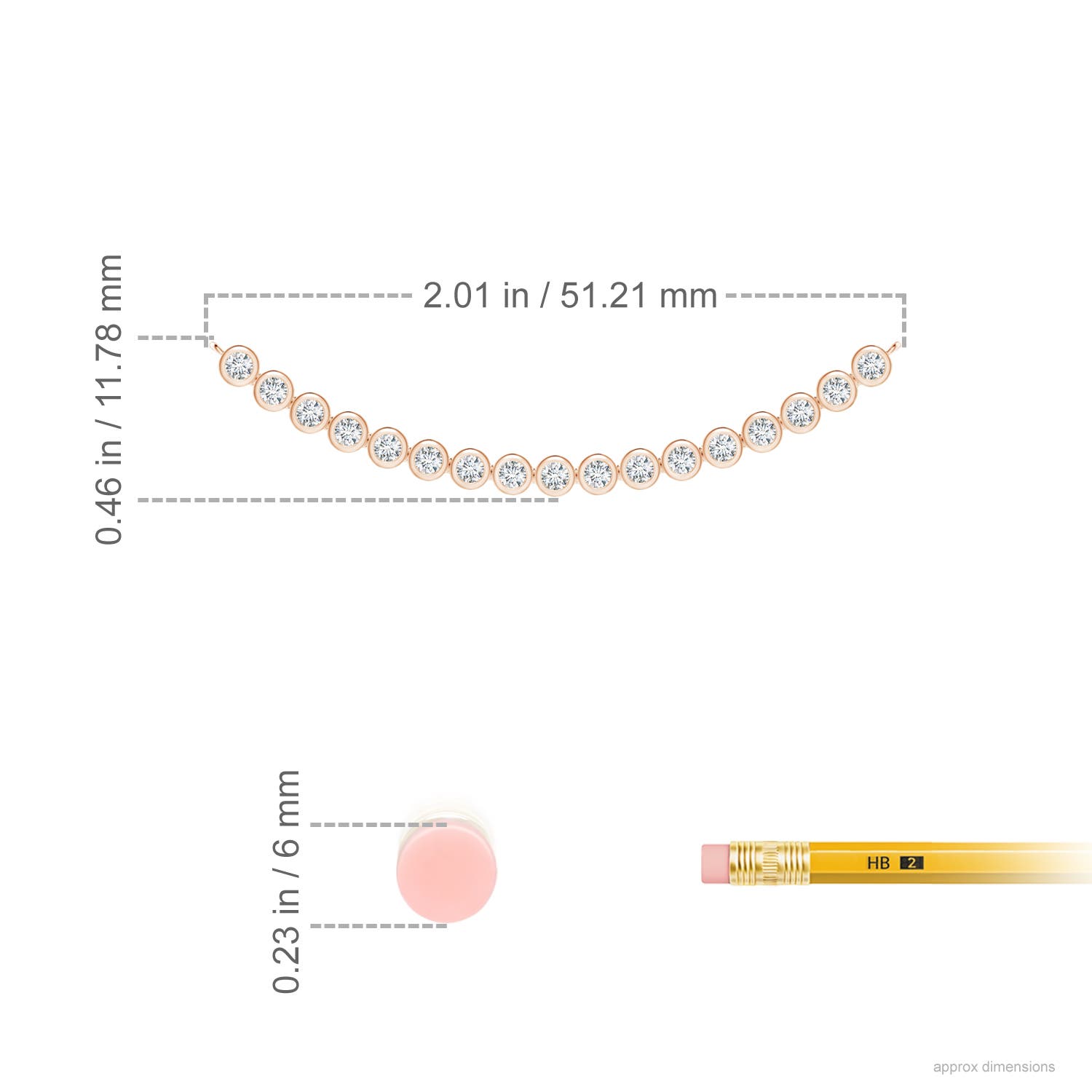 G, VS2 / 0.49 CT / 14 KT Rose Gold