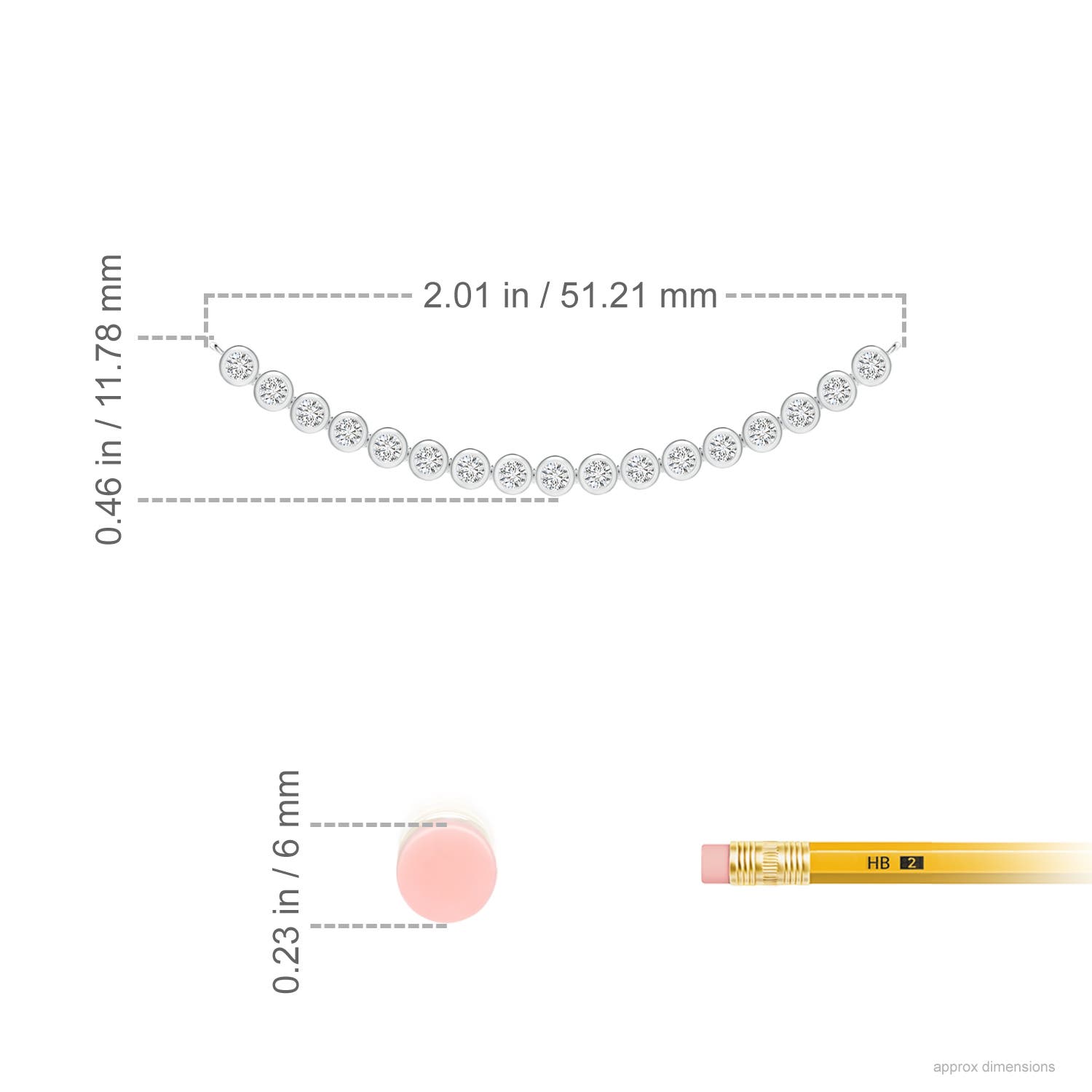 H, SI2 / 0.49 CT / 14 KT White Gold