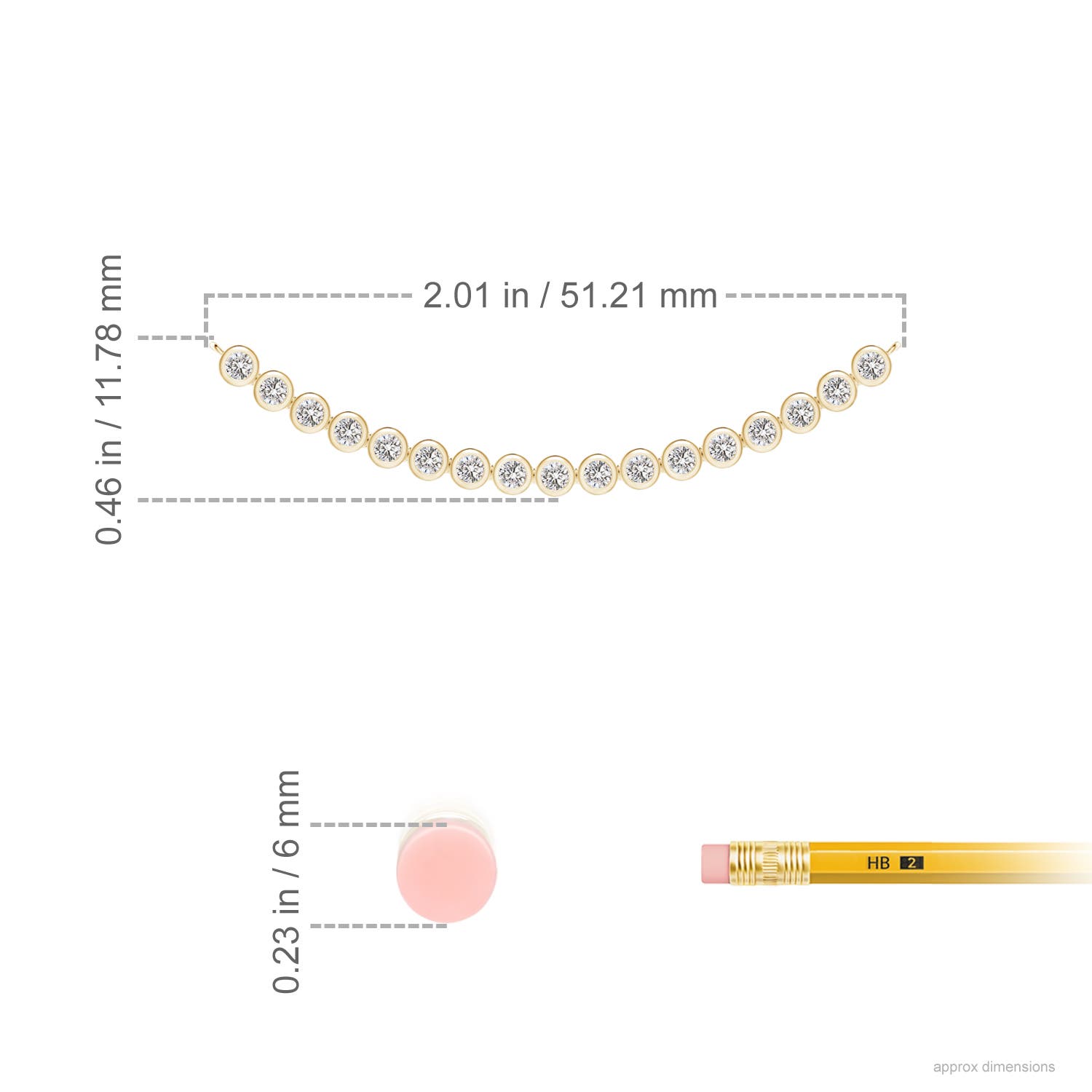 I-J, I1-I2 / 0.49 CT / 14 KT Yellow Gold