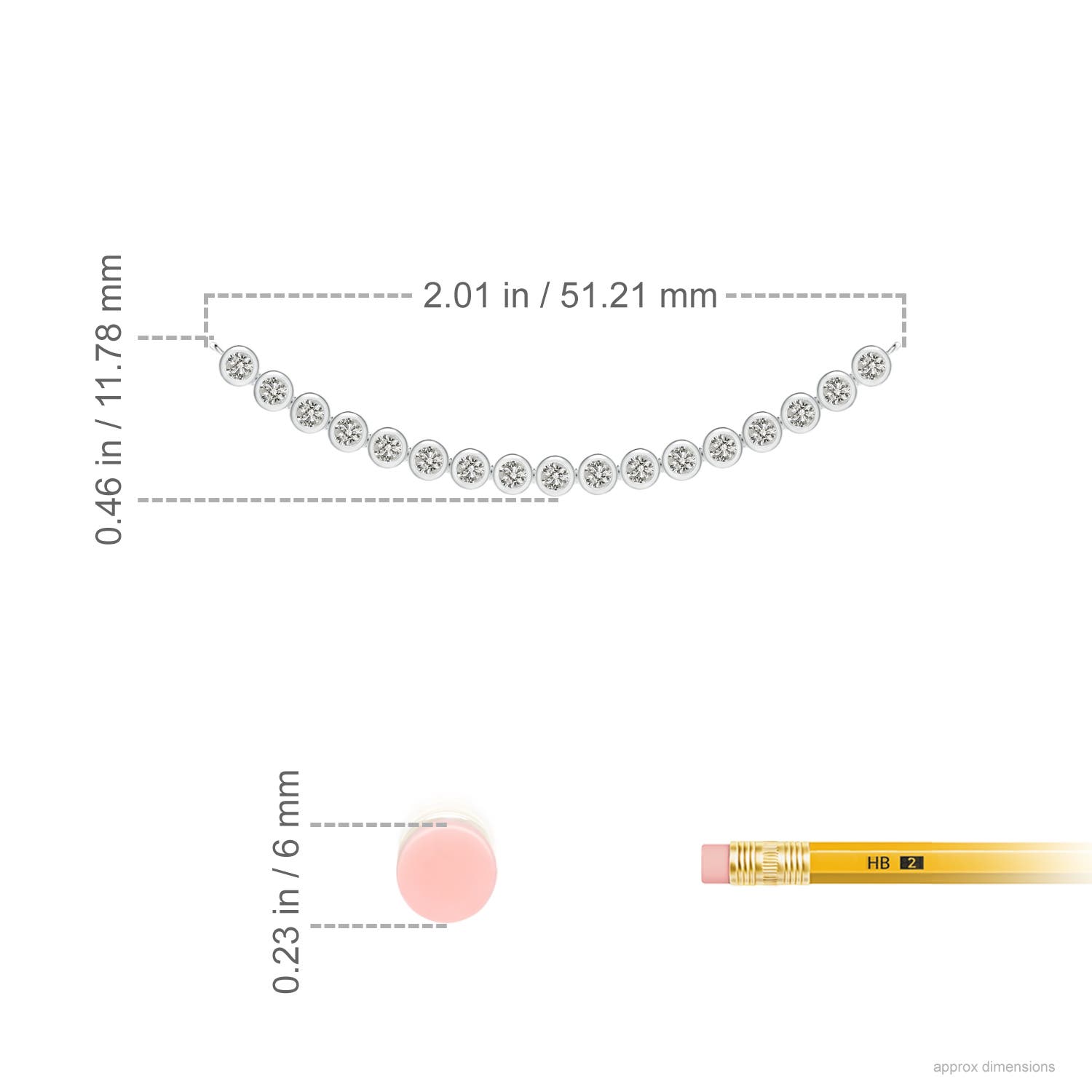 K, I3 / 0.49 CT / 14 KT White Gold