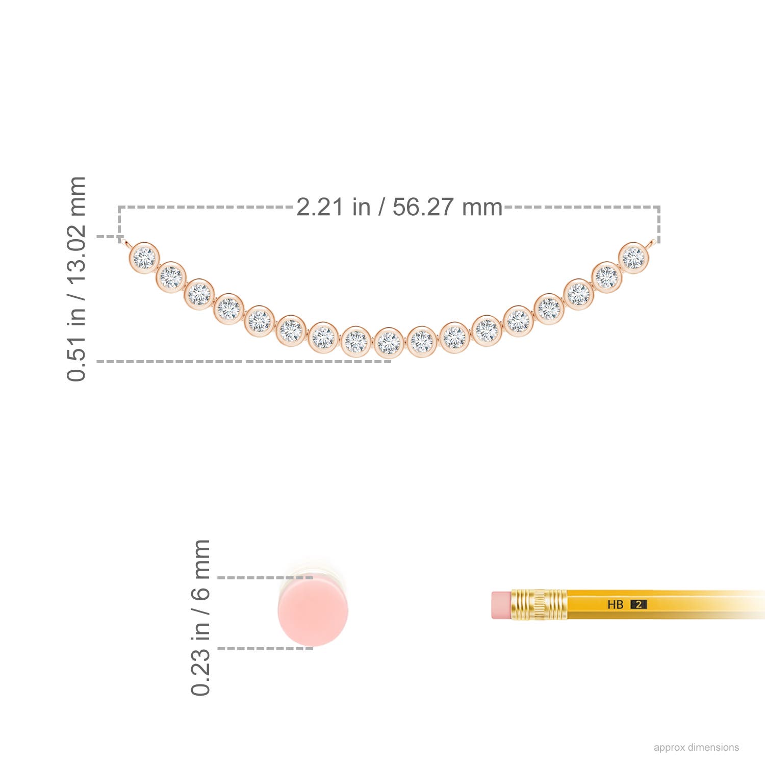 G, VS2 / 0.66 CT / 14 KT Rose Gold