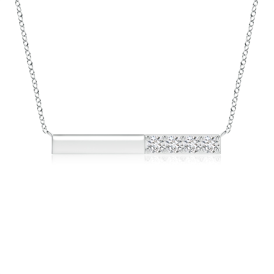 3.75mm HSI2 Prong-Set Round Diamond Bar Necklace in P950 Platinum 