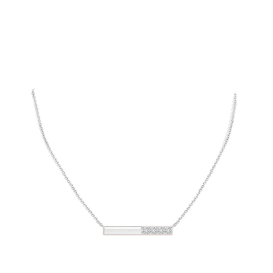 3.75mm HSI2 Prong-Set Round Diamond Bar Necklace in P950 Platinum pen