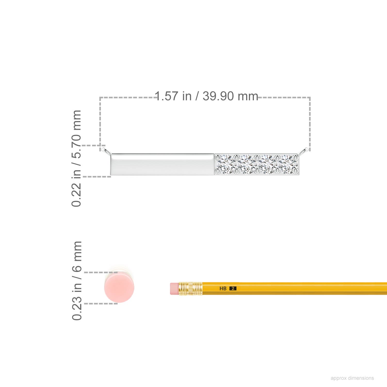 H, SI2 / 0.76 CT / 14 KT White Gold