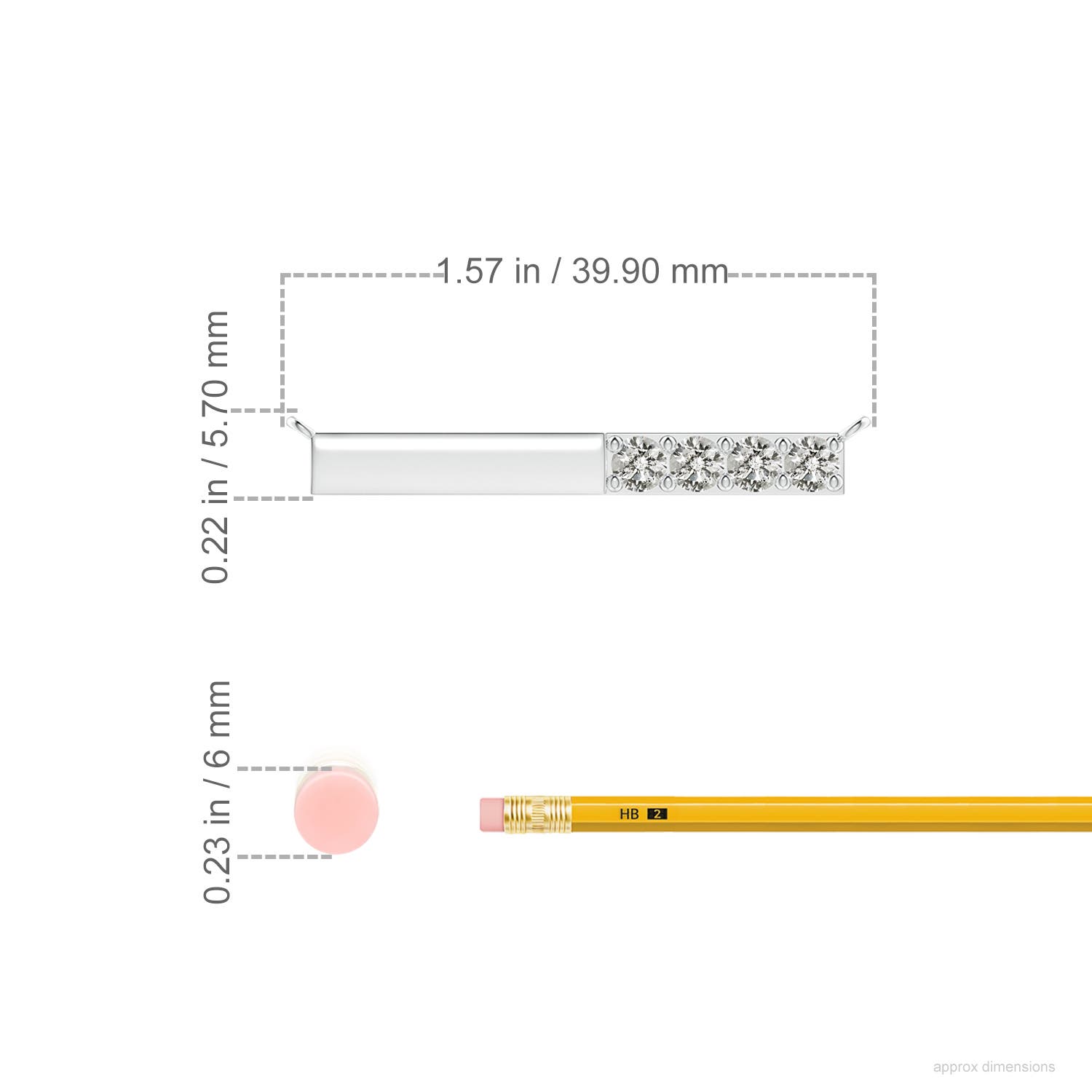 K, I3 / 0.76 CT / 14 KT White Gold