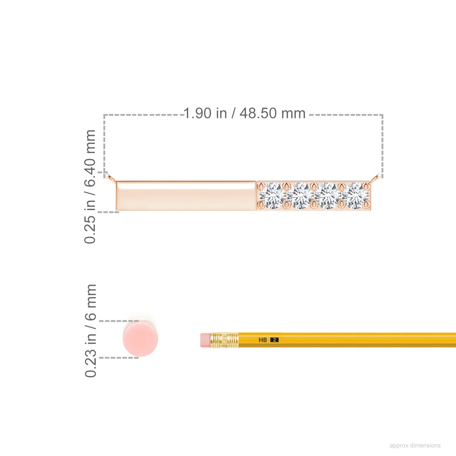 G, VS2 / 1.52 CT / 14 KT Rose Gold