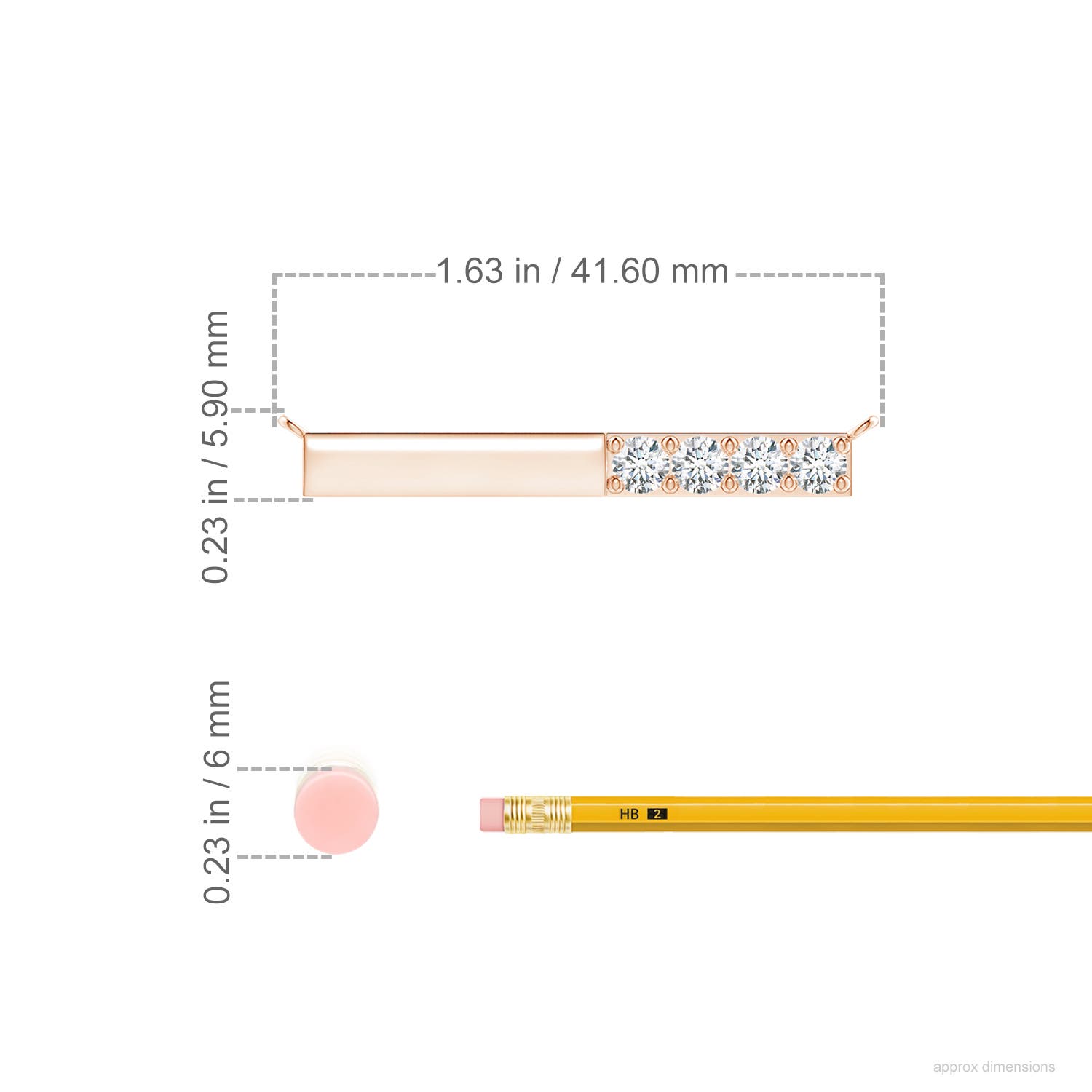 G, VS2 / 0.92 CT / 14 KT Rose Gold