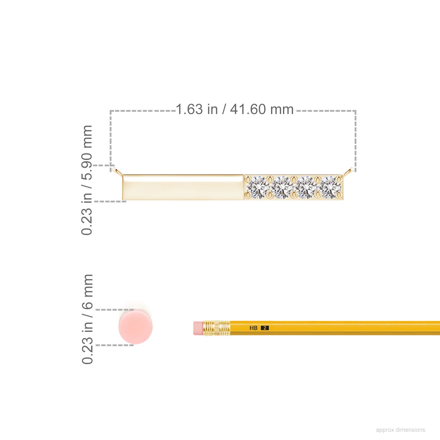 I-J, I1-I2 / 0.92 CT / 14 KT Yellow Gold