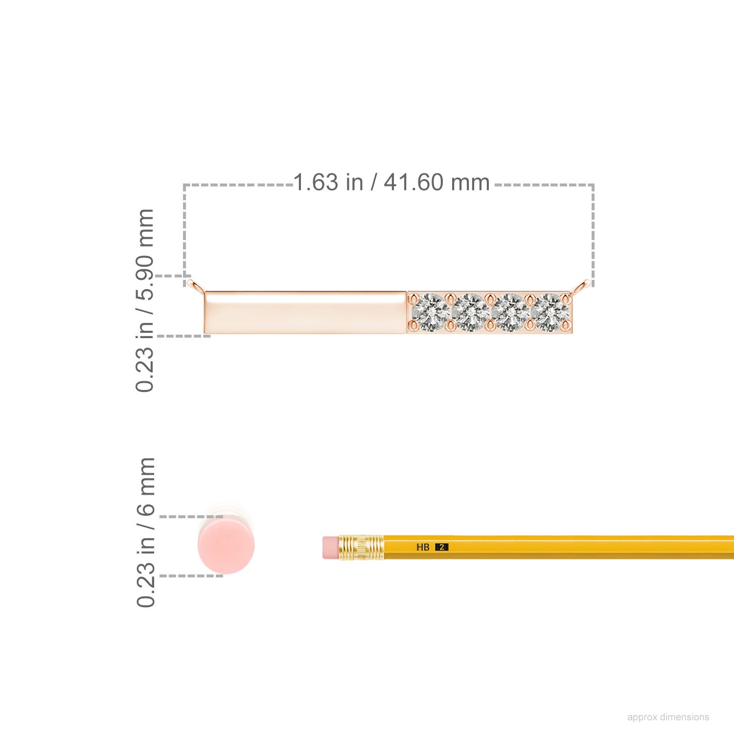 K, I3 / 0.92 CT / 14 KT Rose Gold