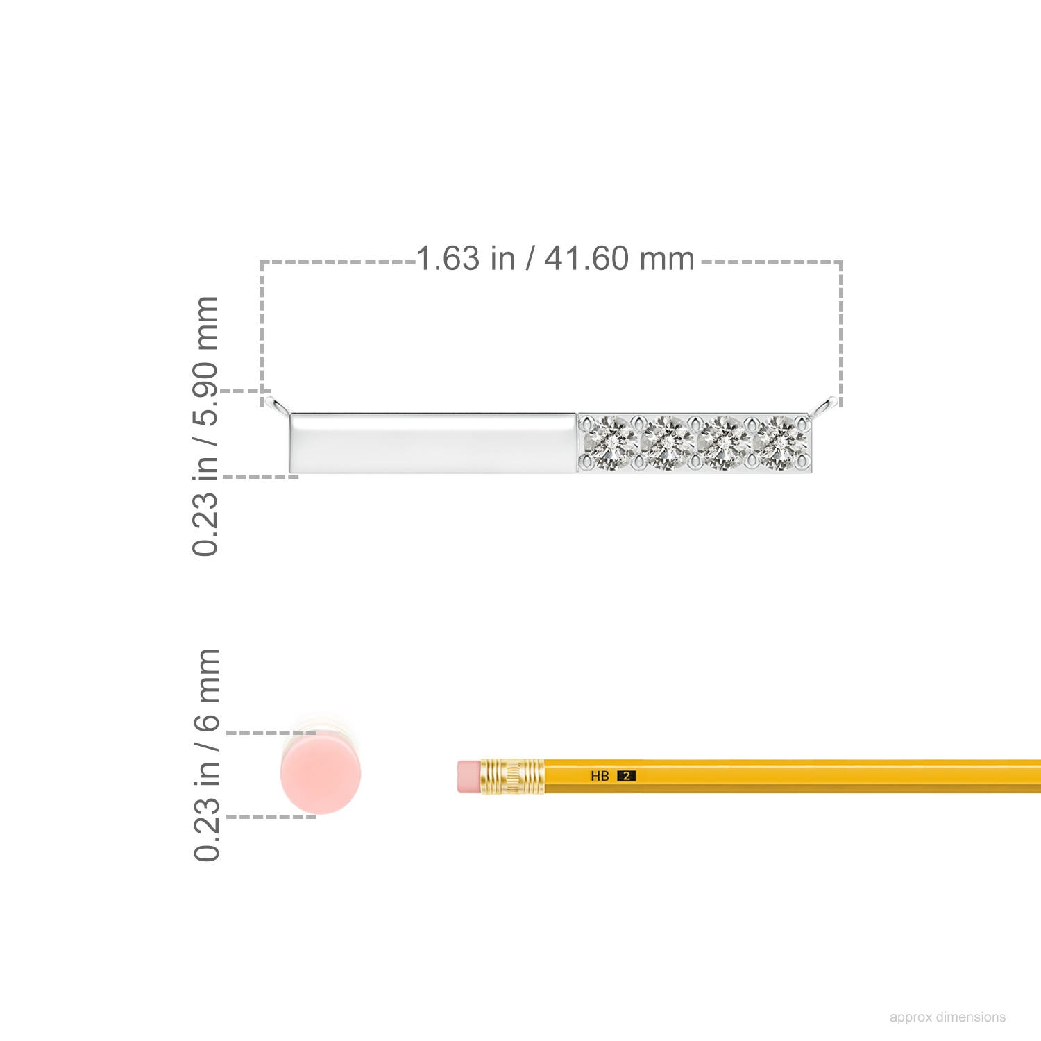 K, I3 / 0.92 CT / 14 KT White Gold