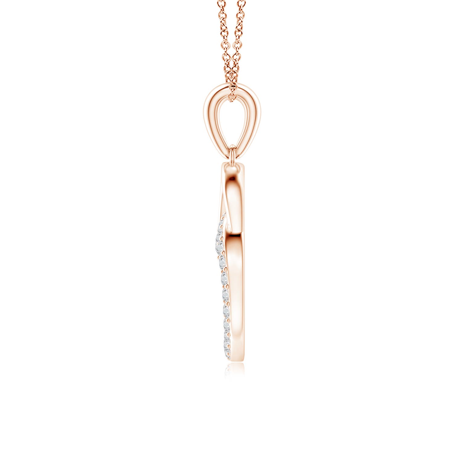 H, SI2 / 0.18 CT / 14 KT Rose Gold