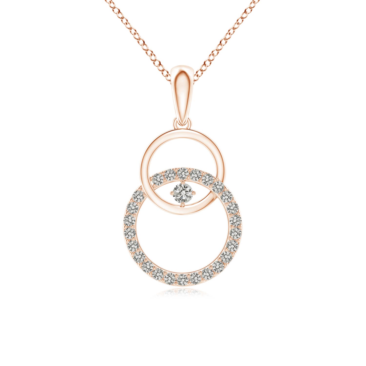 K, I3 / 0.18 CT / 14 KT Rose Gold